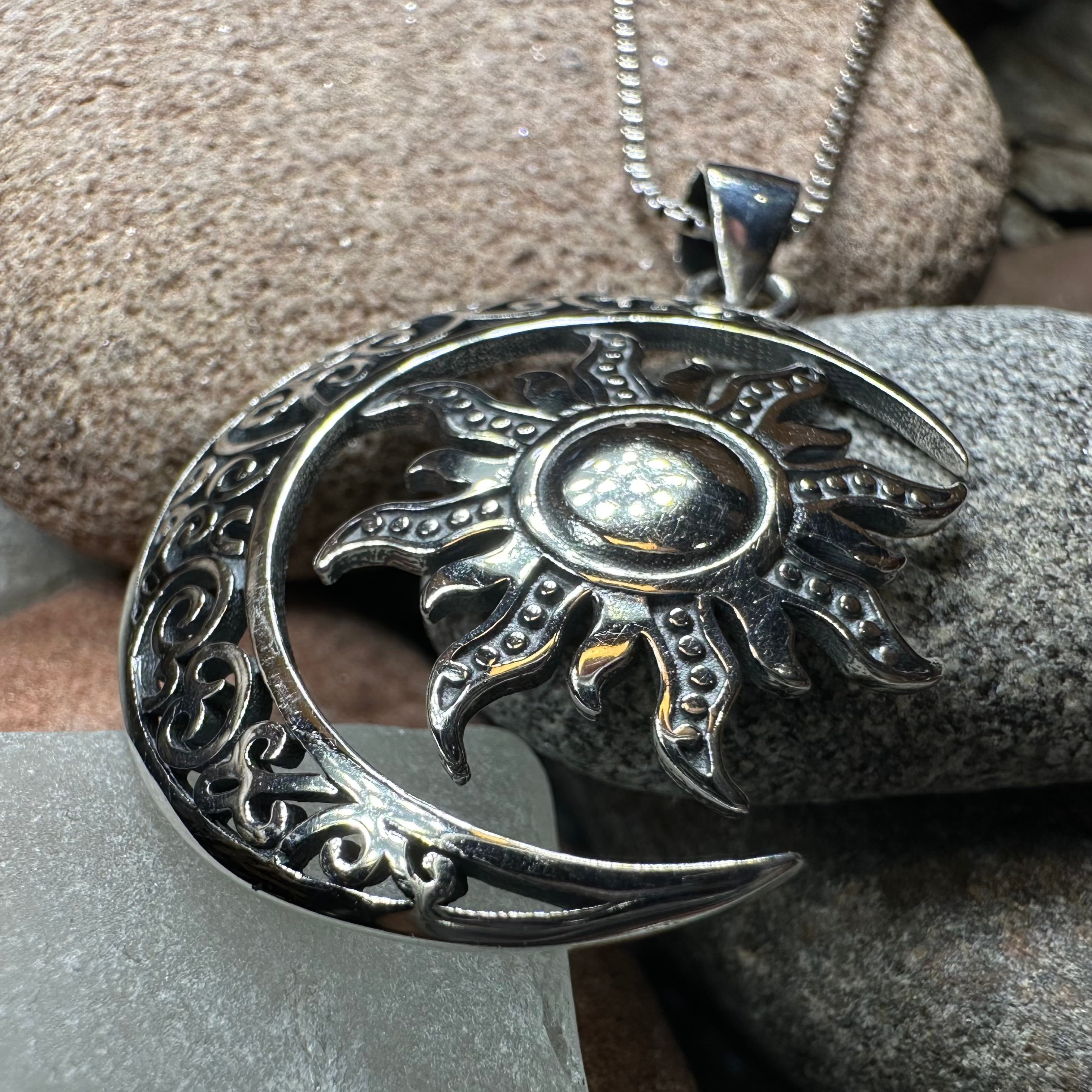 Luan Moon Necklace – Celtic Crystal Design Jewelry