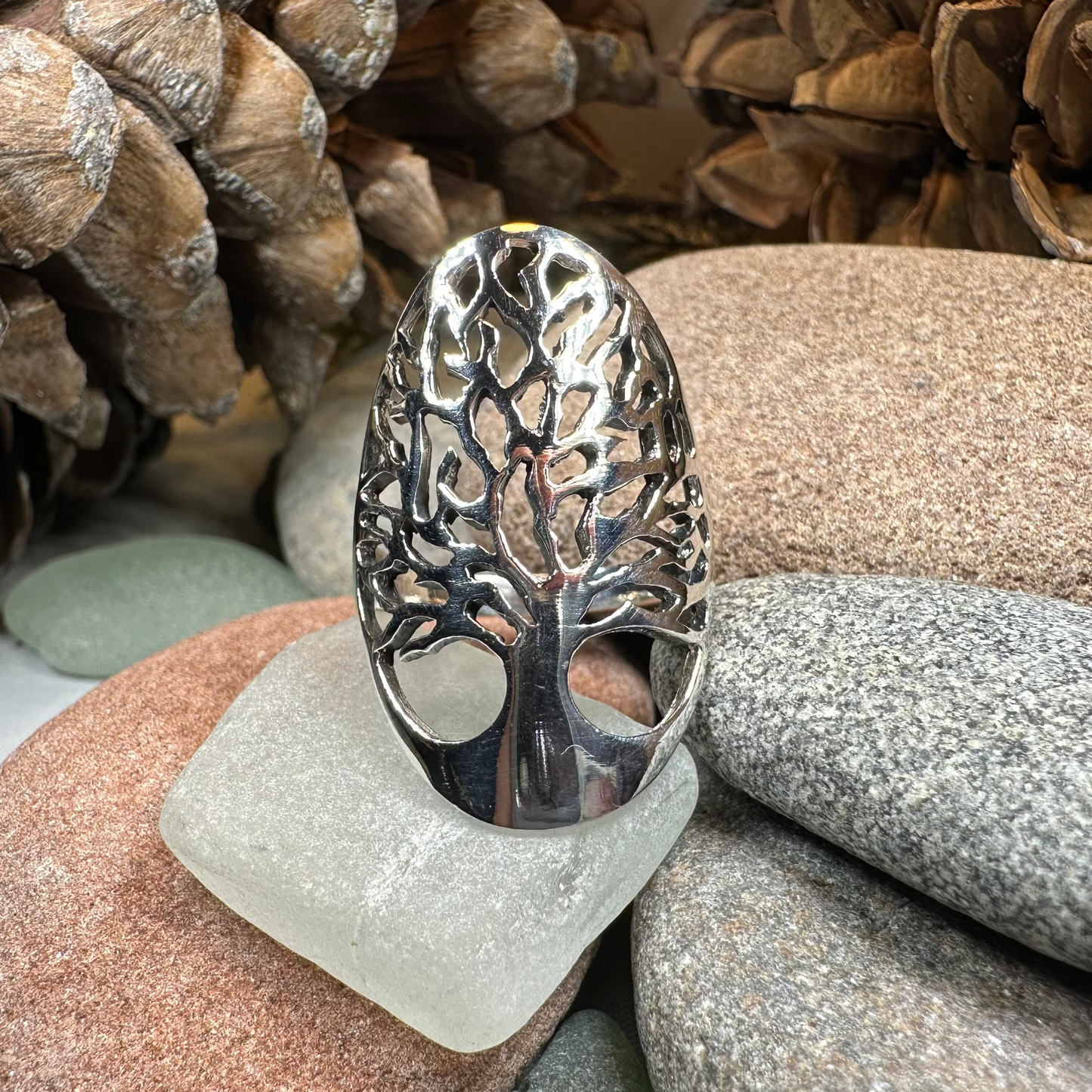 Caroline Tree of Life Ring in Sterling Silver — view 8