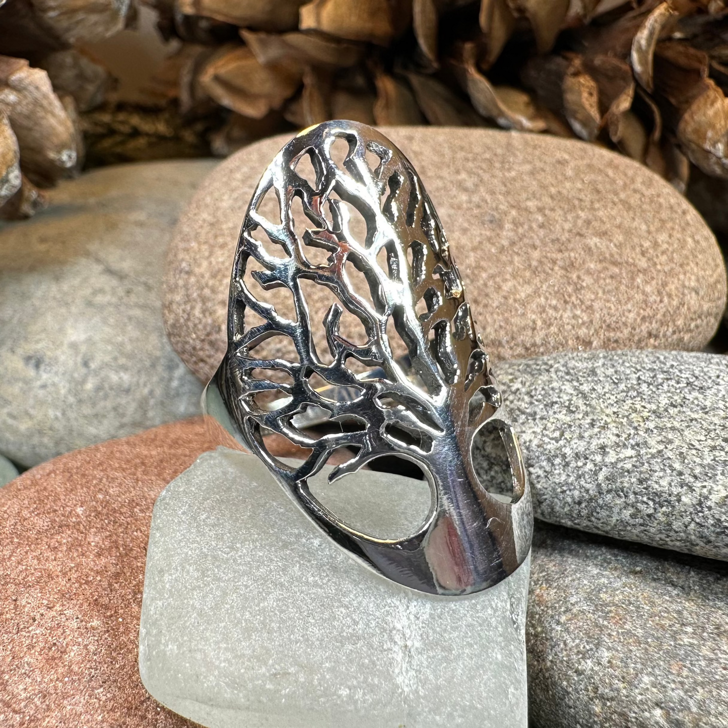 Caroline Tree of Life Ring in Sterling Silver — view 3