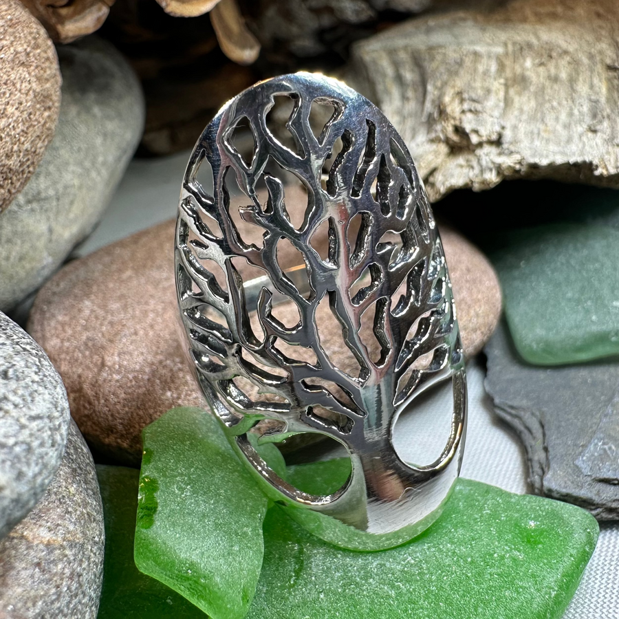 Caroline Tree of Life Ring in Sterling Silver