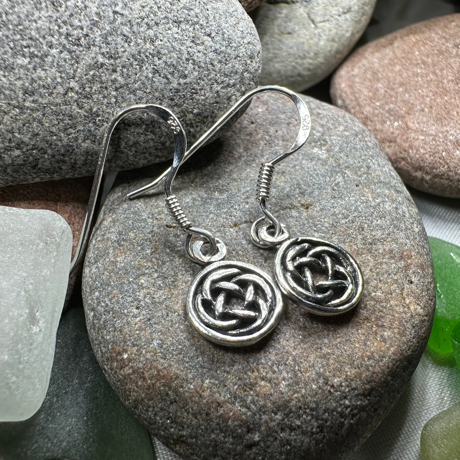 Dainty Dara Knot Earrings — view 4