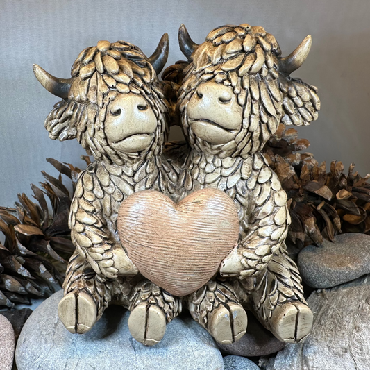 Our Love Highland Cow Figurine