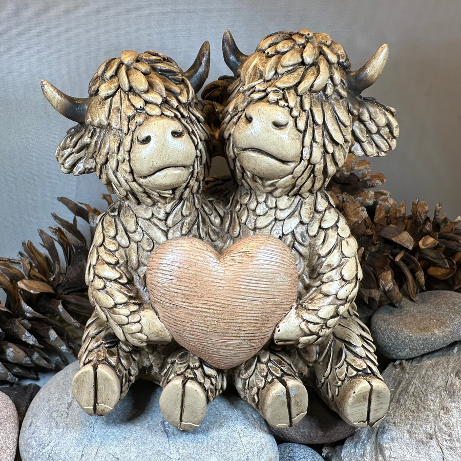 Our Love Highland Cow Figurine