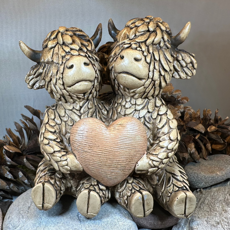 Our Love Highland Cow Figurine