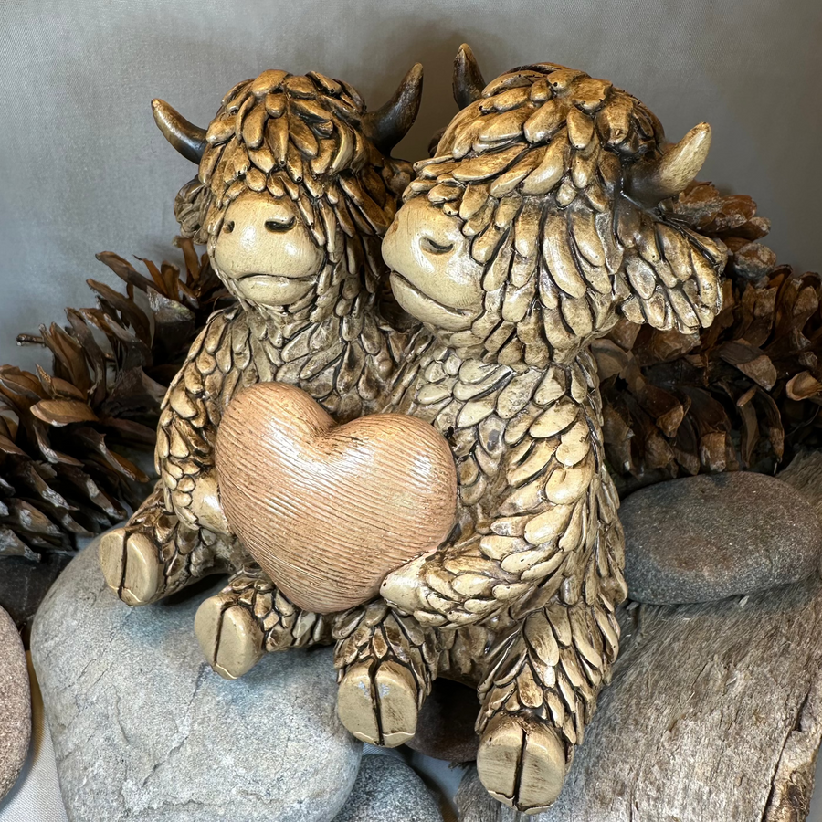 Our Love Highland Cow Figurine