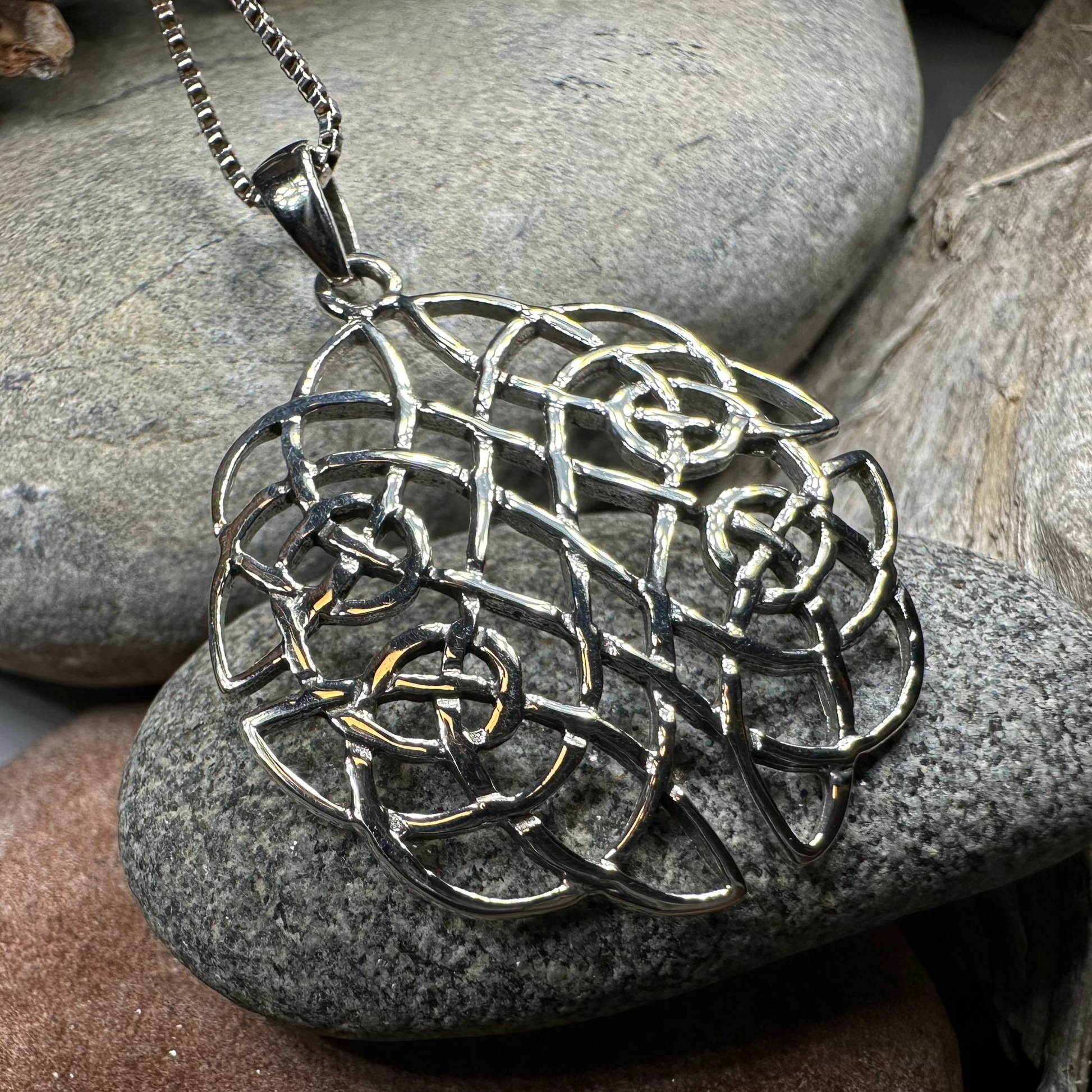 Anaise Celtic Knot Necklace in sterling silver