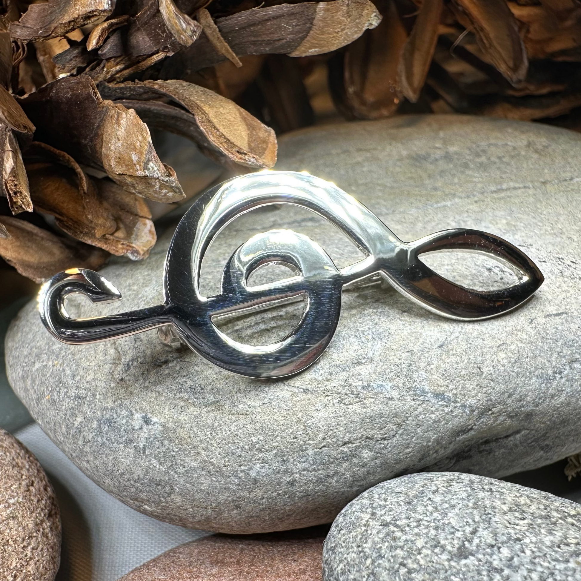 Cadence Music Note Brooch — view 3