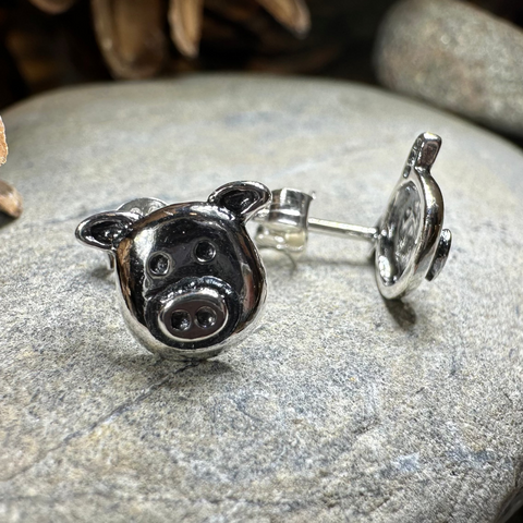 Load image into Gallery viewer, Little Piggy Stud Earrings
