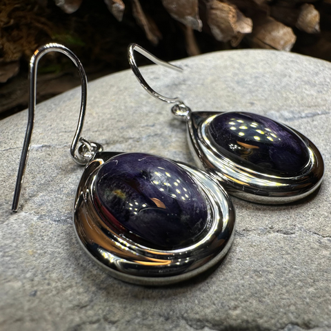 Load image into Gallery viewer, Heathergems Teardrop Earrings - Handmade in Scotland
