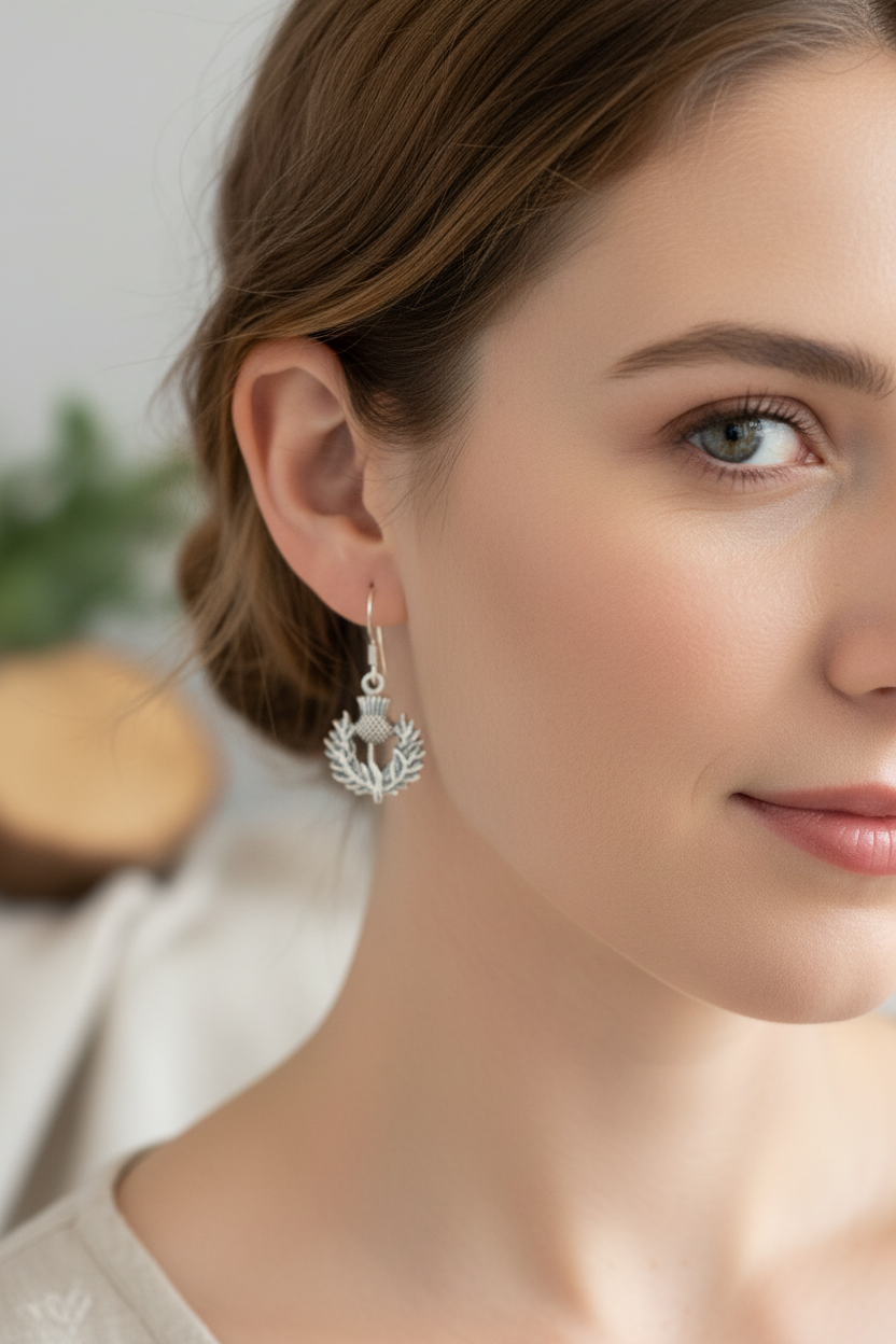 Alruna Scottish Thistle Earrings