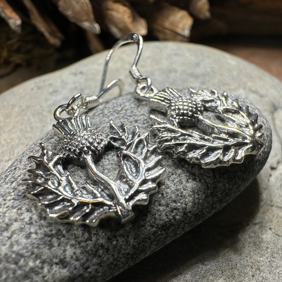 Alruna Scottish Thistle Earrings