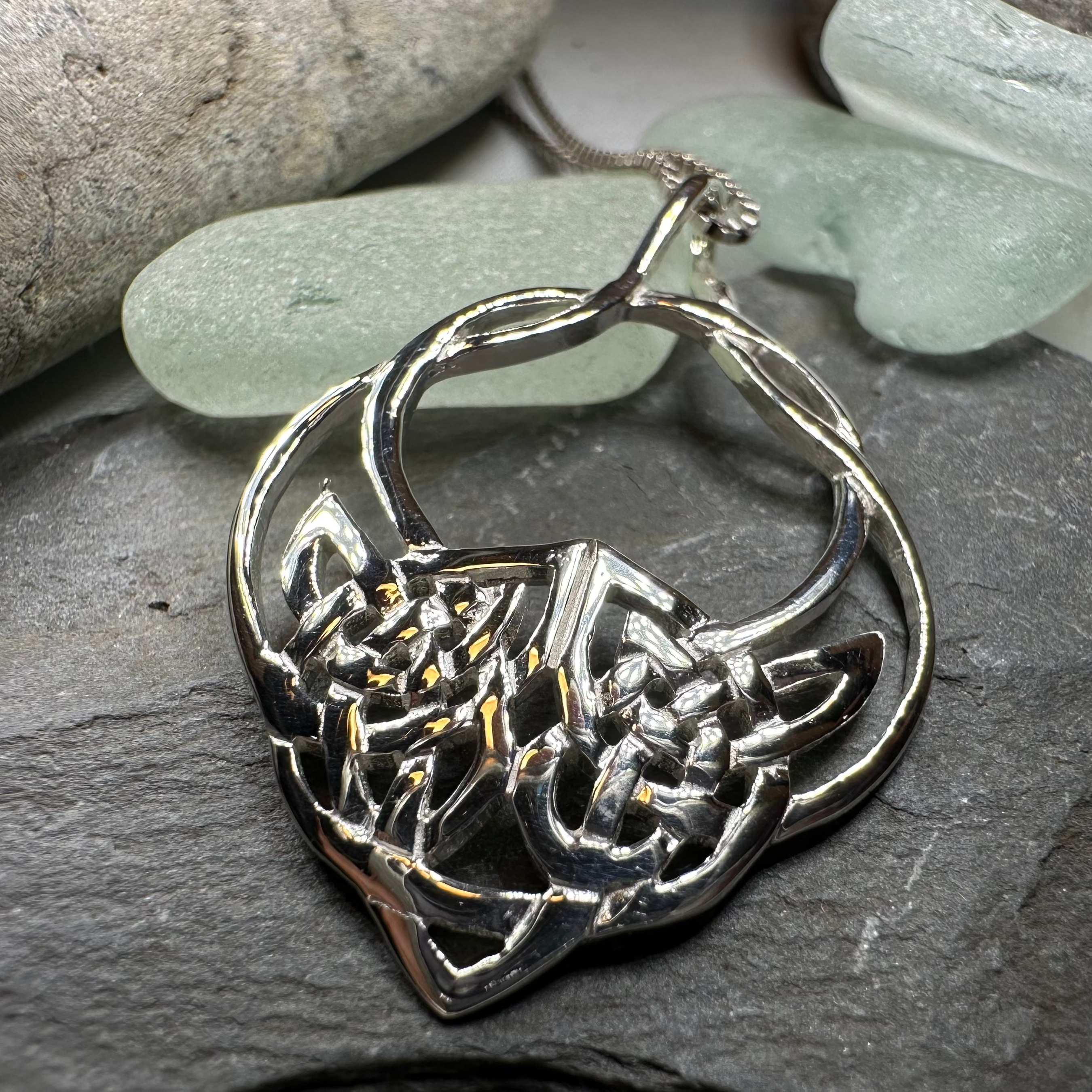 Lira Celtic Knot Necklace – Celtic Crystal Design Jewelry