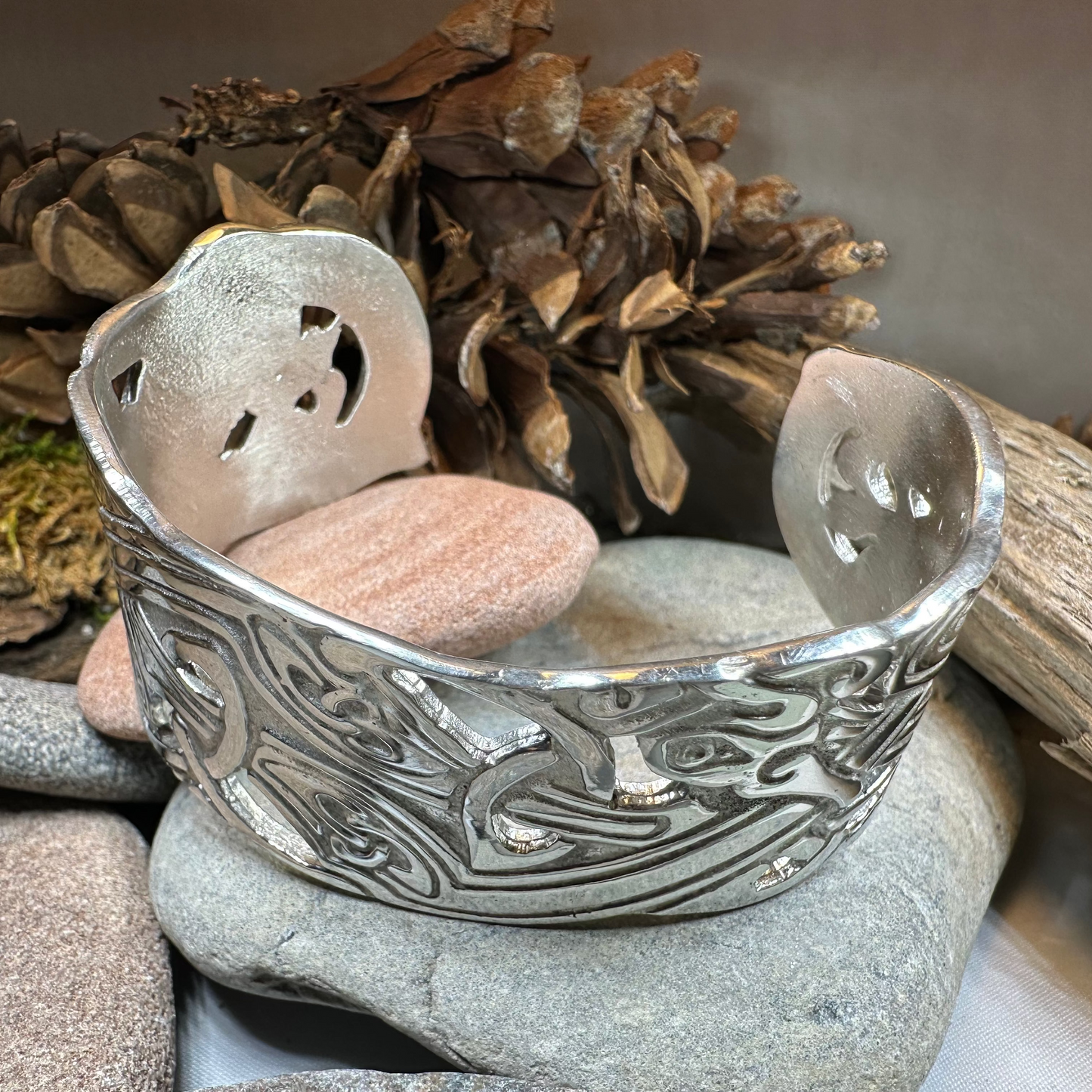 Hamilton Celtic Knot Cuff Bracelet - Handmade in Scotland