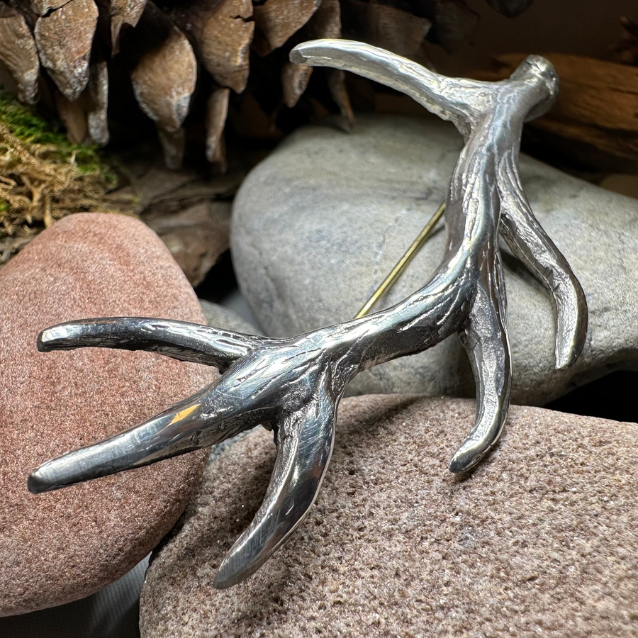 Damh Antler Kilt Pin - Handmade in Scotland