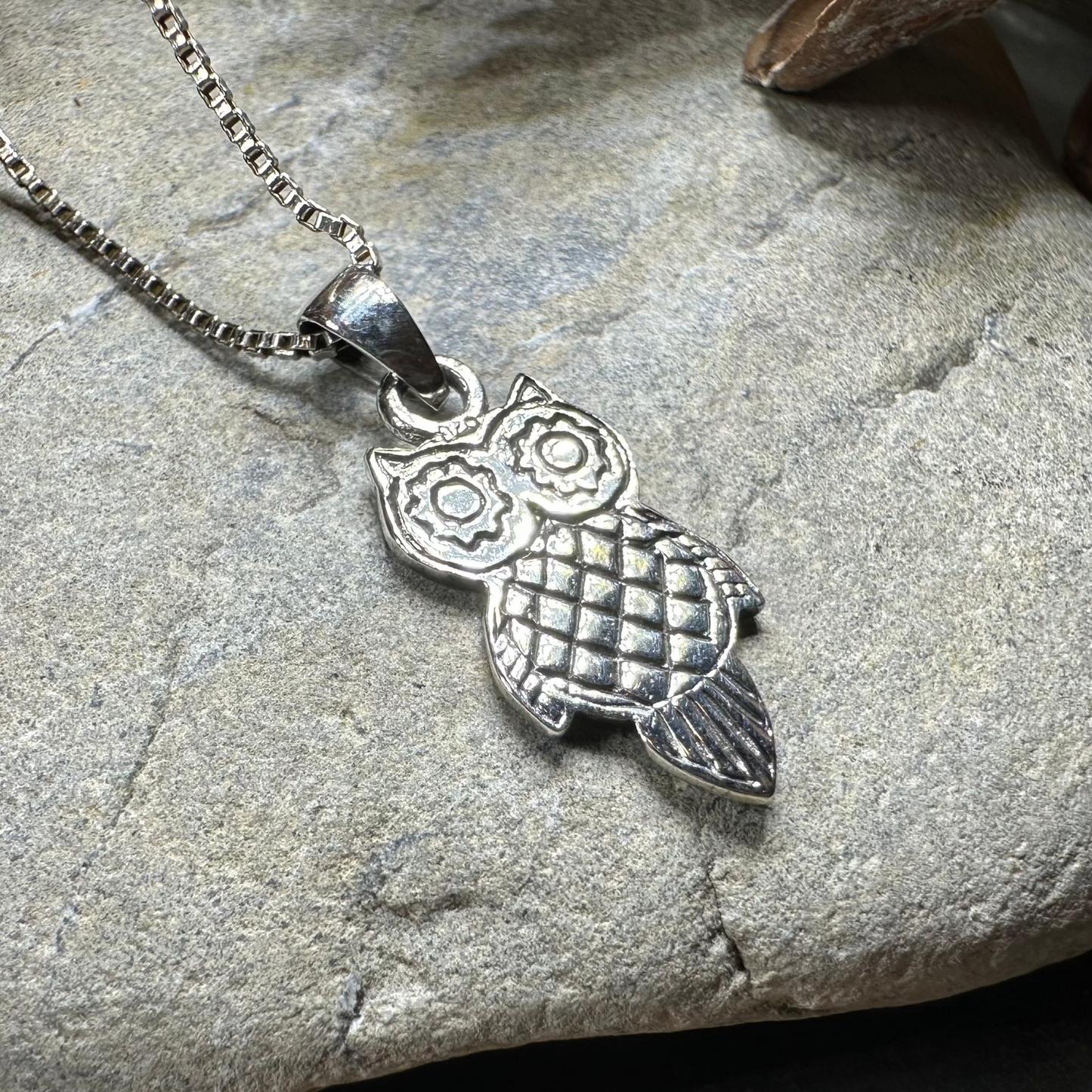 Athena Owl Necklace — view 4