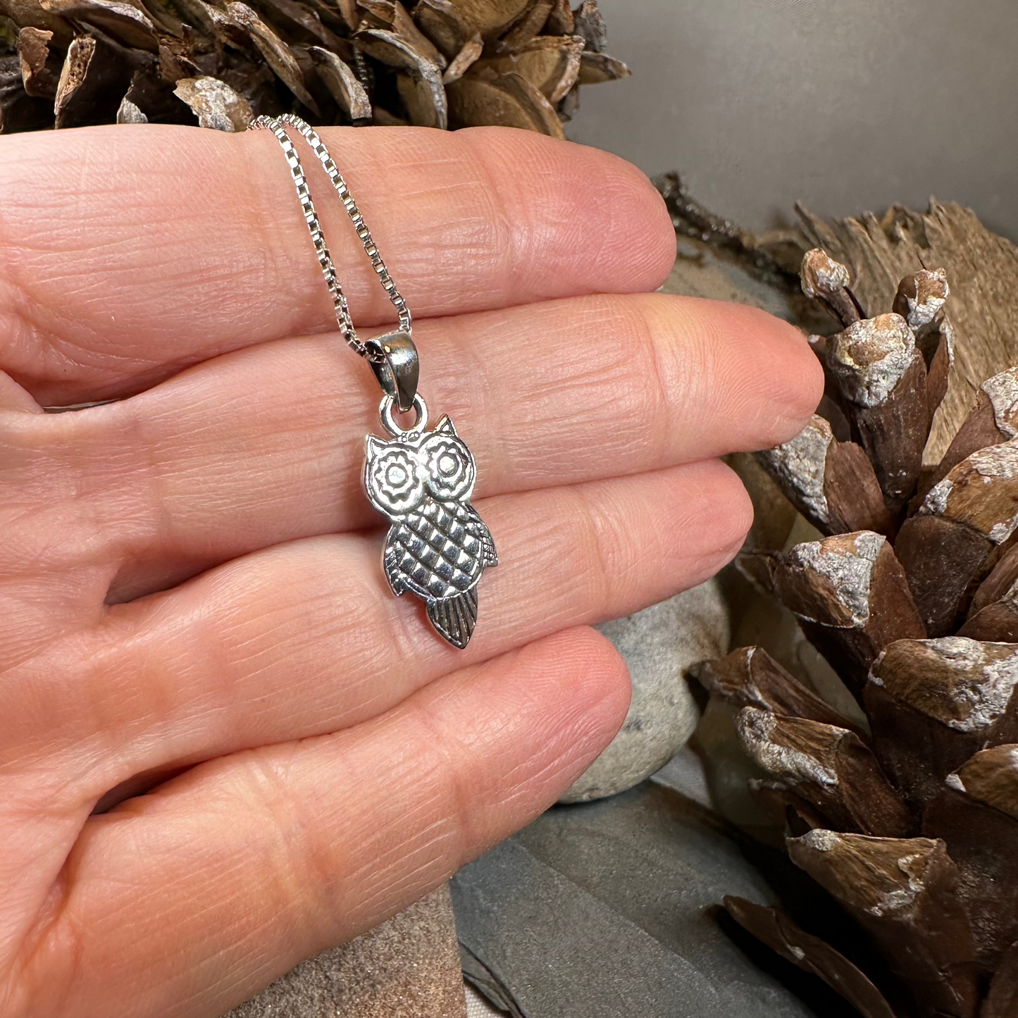Athena Owl Necklace — view 3