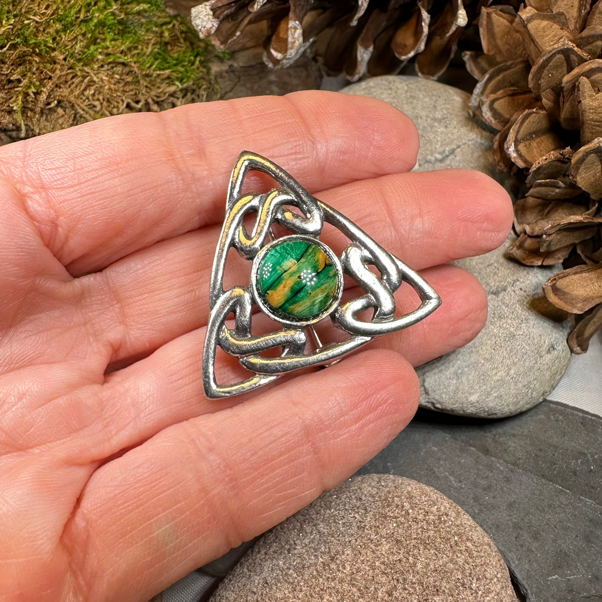 Heathergems Pictish Celtic Knot Brooch - Handmade in Scotland — view 6