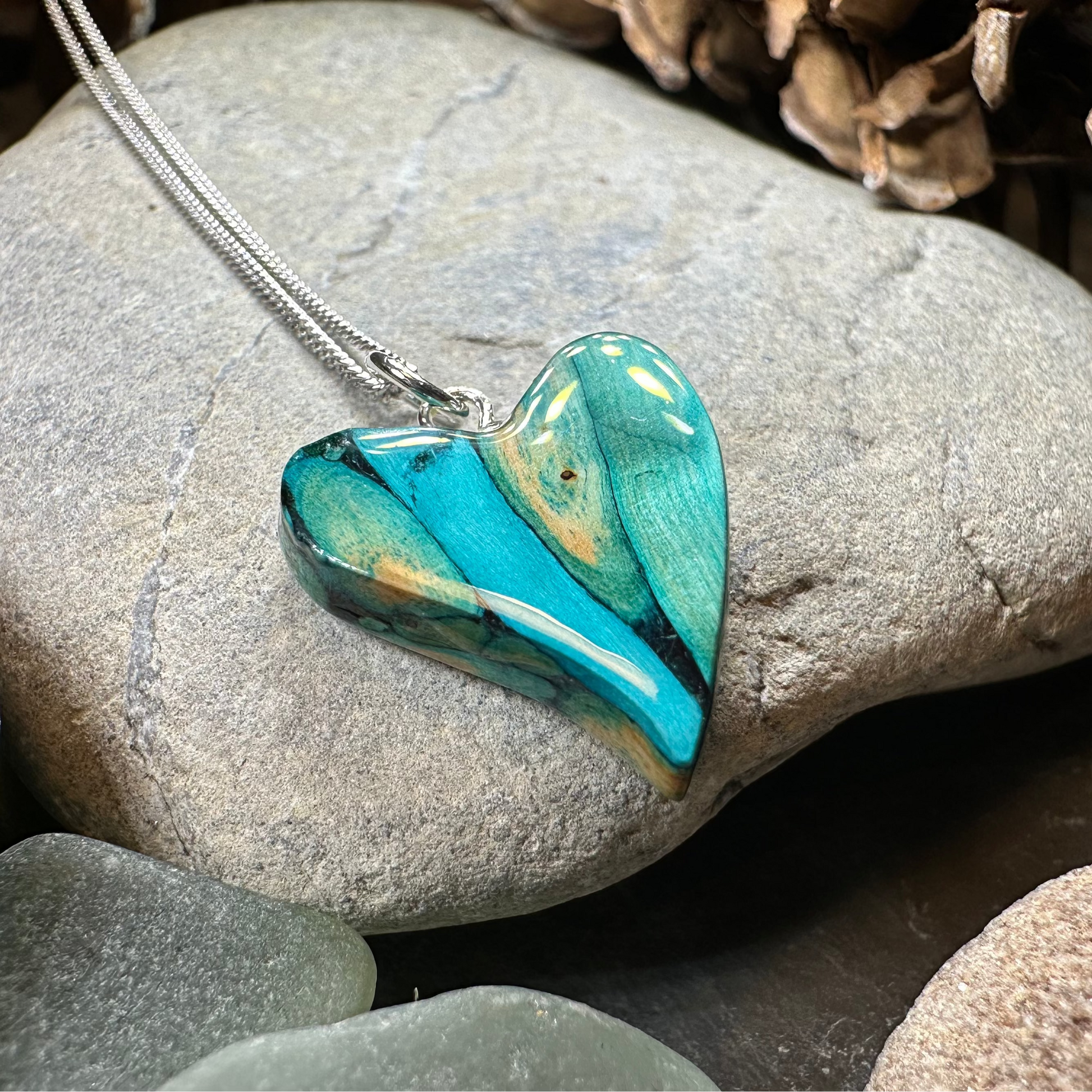 Heathergems Scottish Heart Necklace - Handmade in Scotland — view 5