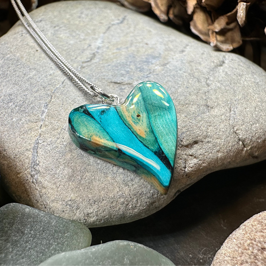 Heathergems Scottish Heart Necklace - Handmade in Scotland — view 5