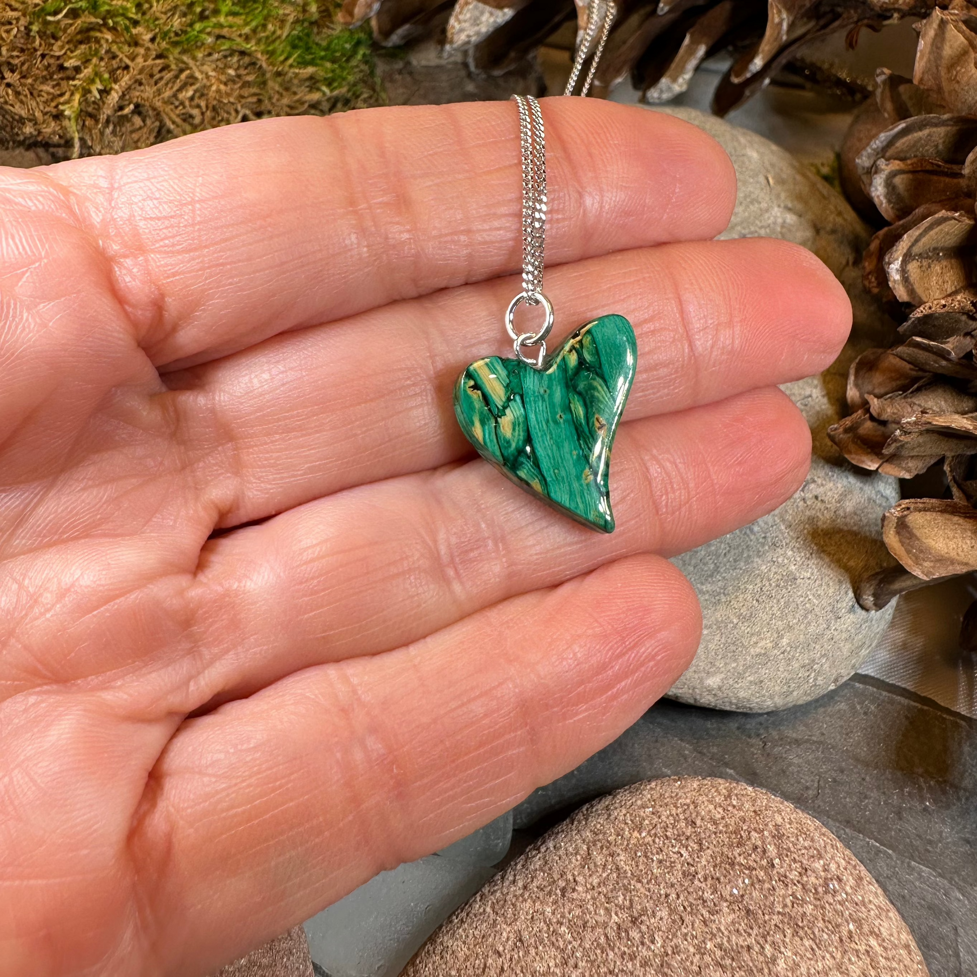 Heathergems Scottish Heart Necklace - Handmade in Scotland — view 8