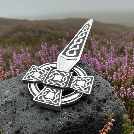 Classic Celtic Cross Kilt Pin