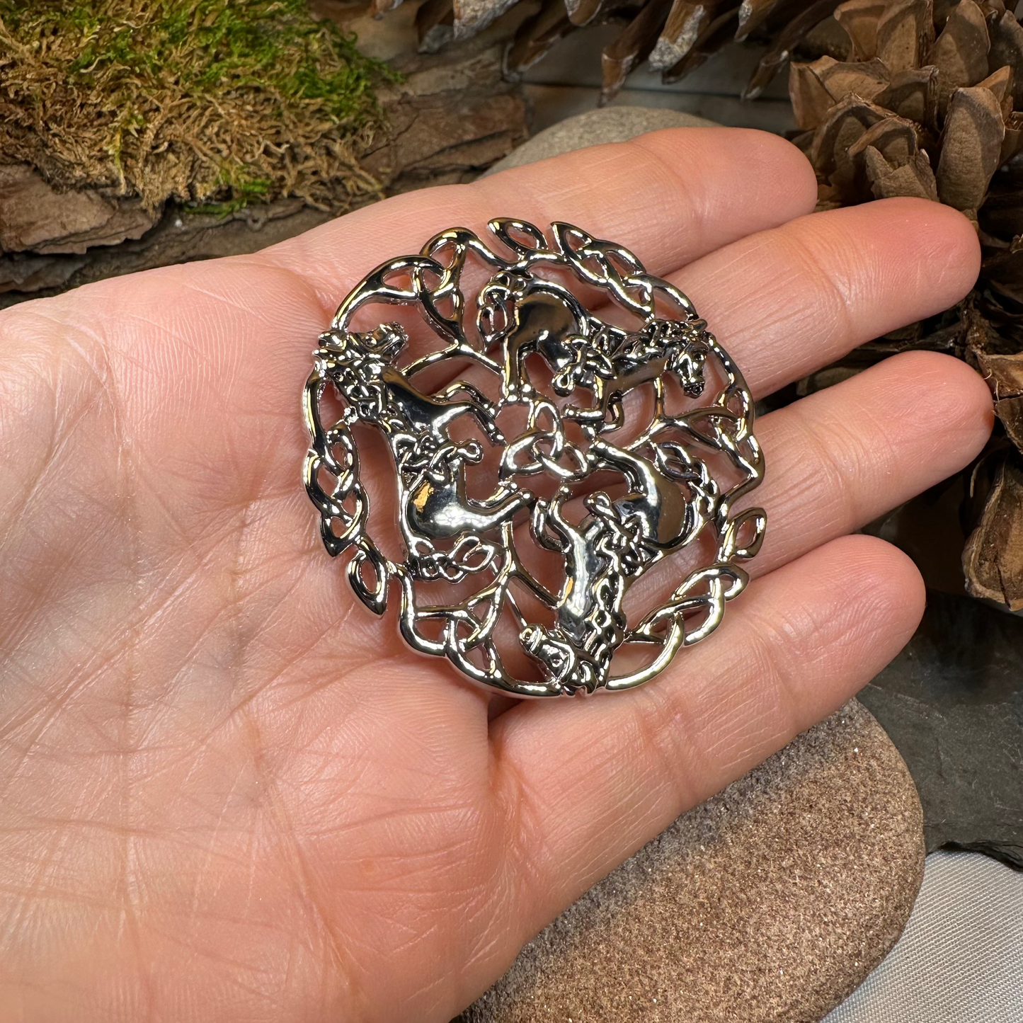 Bryce Celtic Epona Horse Brooch — view 4