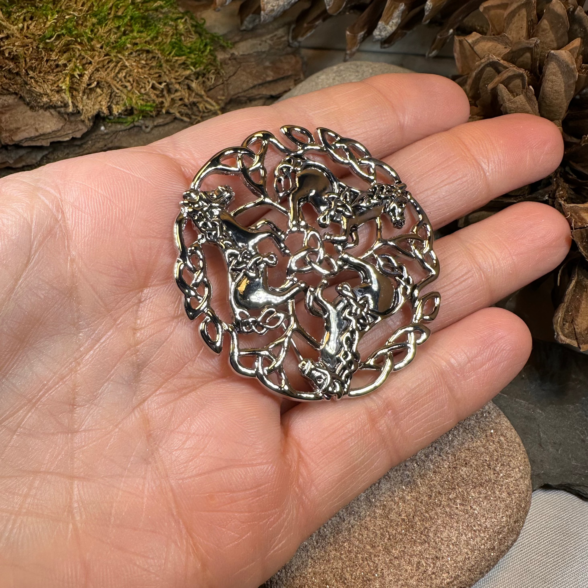 Bryce Celtic Epona Horse Brooch — view 4