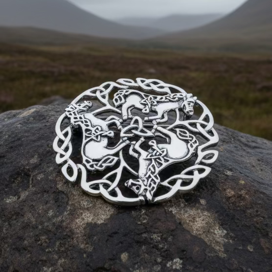 Bryce Celtic Epona Horse Brooch — view 5