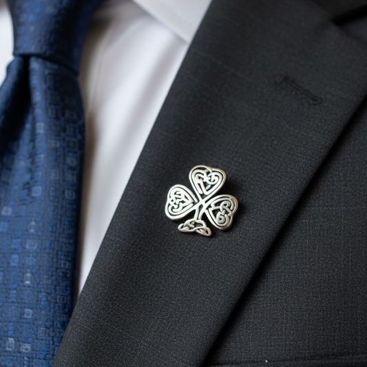 Celtic Irish Shamrock Lapel Pin