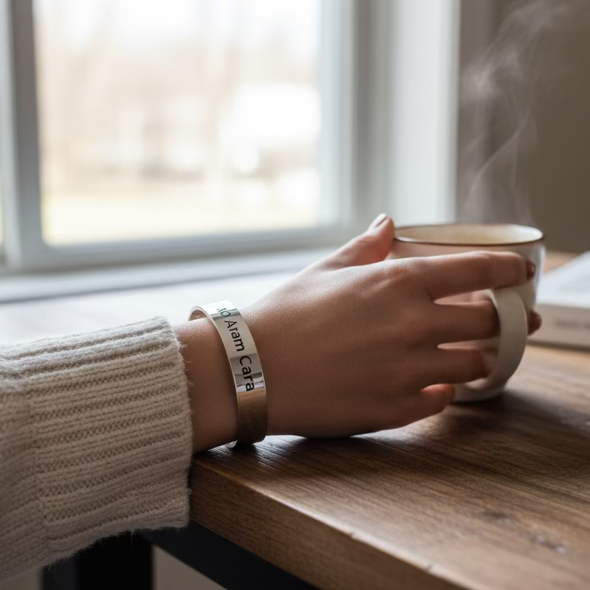 Gaelic Anam Cara Soulmate Cuff Bracelet