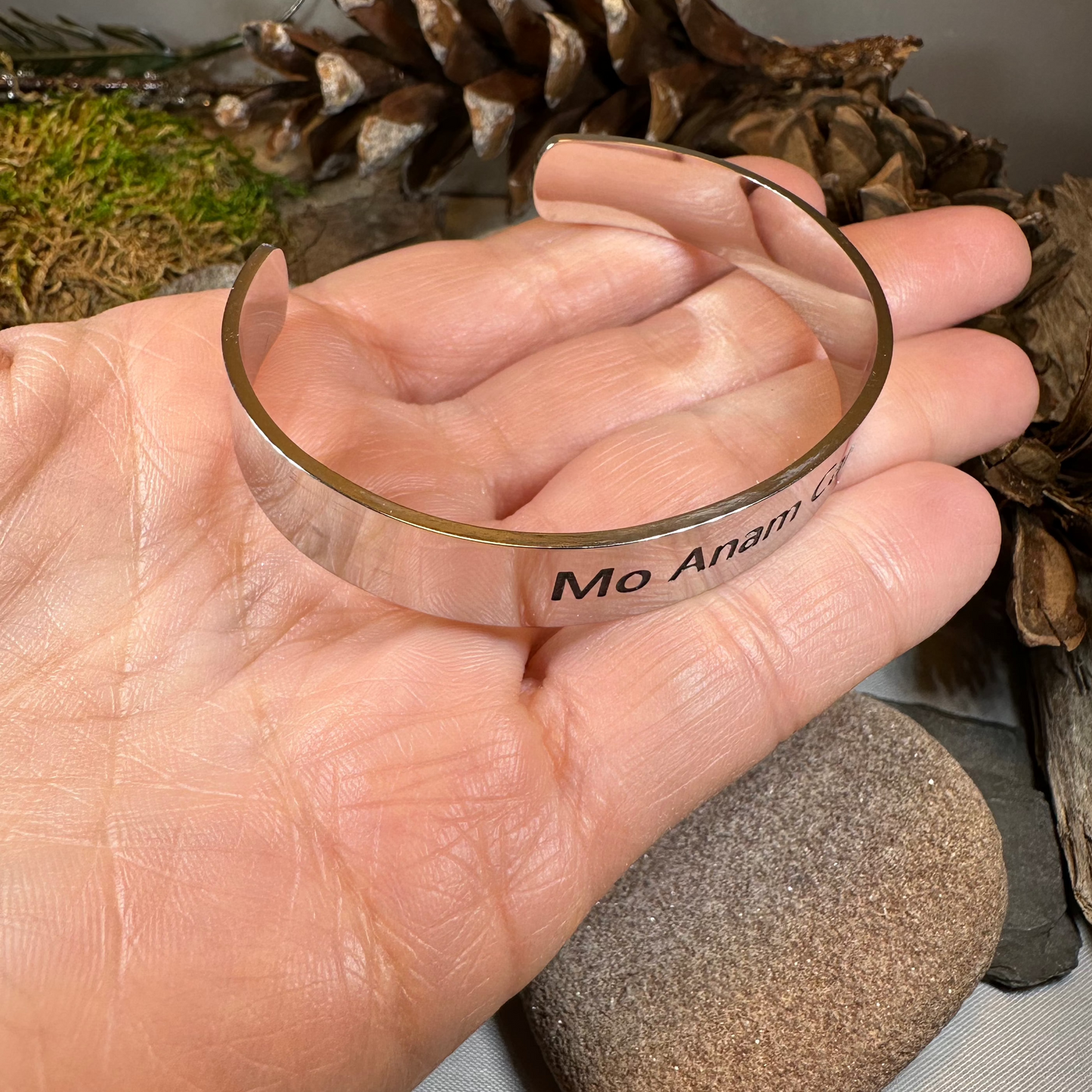 Gaelic Anam Cara Soulmate Cuff Bracelet