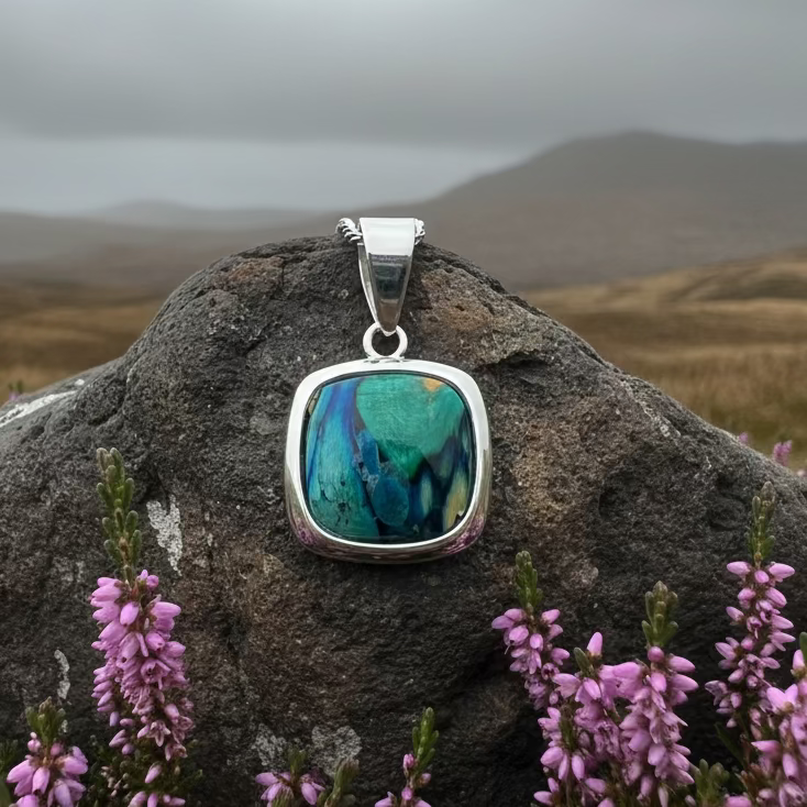Mira Heathergems Celtic Necklace - Handmade in Scotland