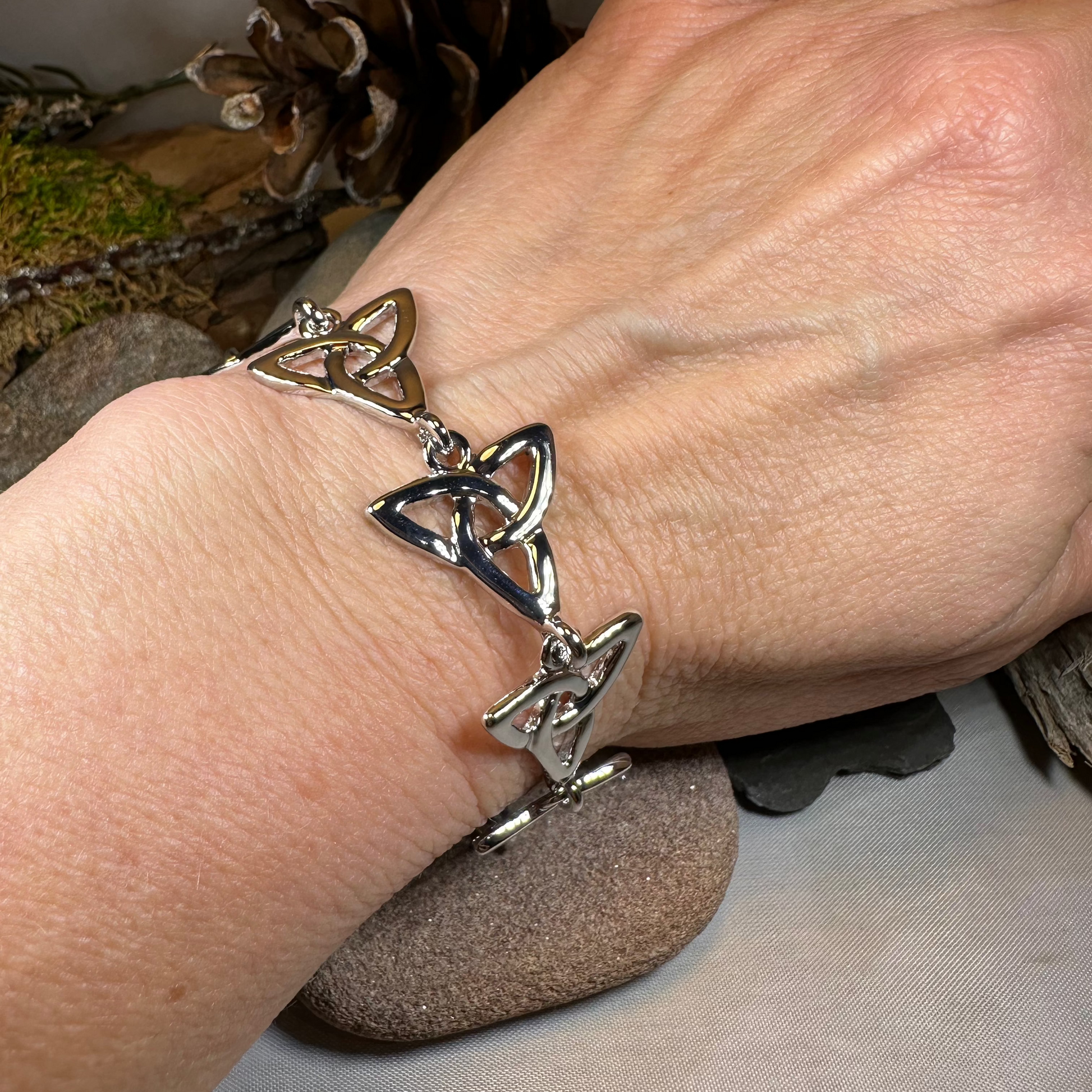 Eire Trinity Knot Bracelet — view 6