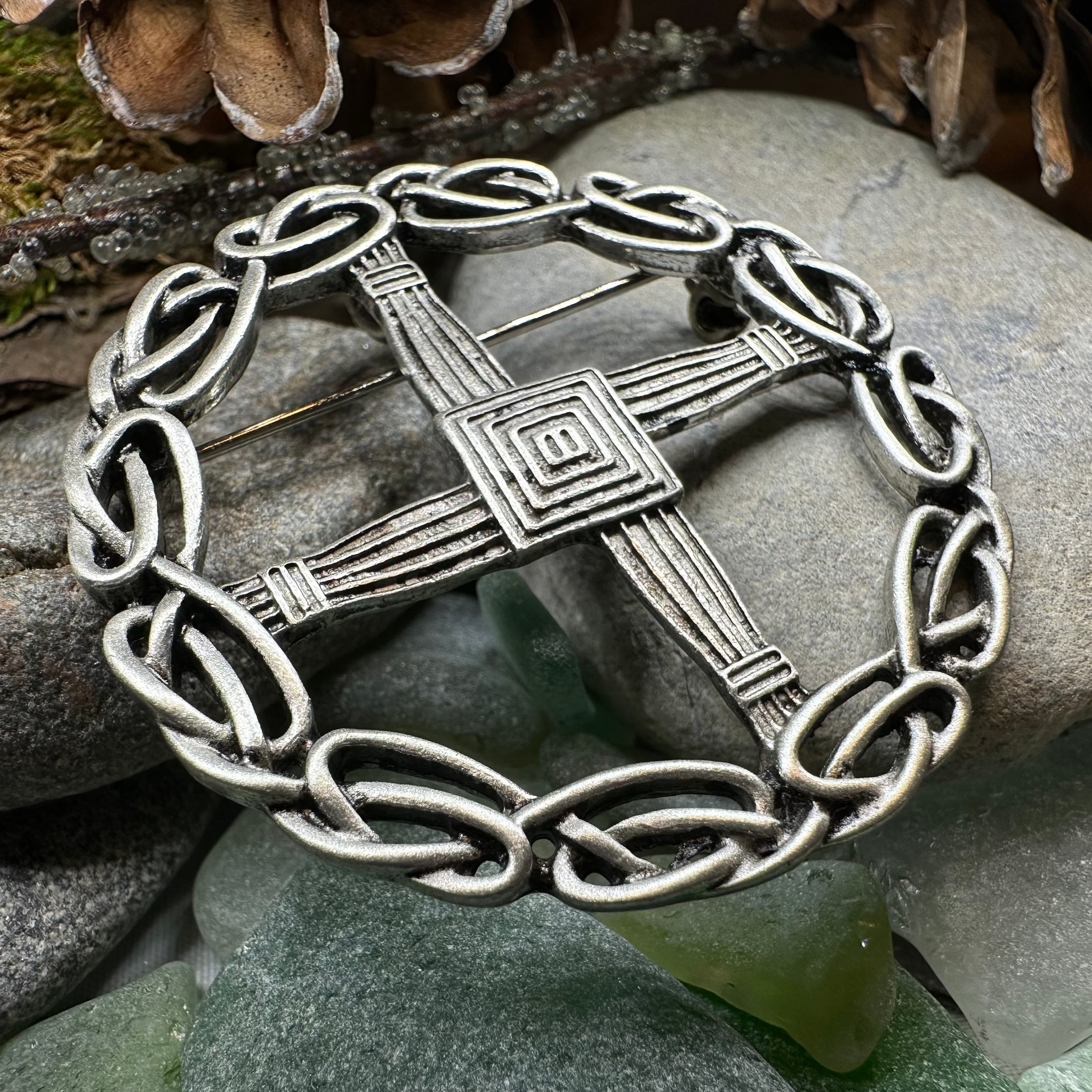 Irish Saint Brigid's Cross Brooch – Celtic Crystal Design Jewelry Irish Saint Brigid's Cross Brooch – Celtic Crystal Design Jewelry