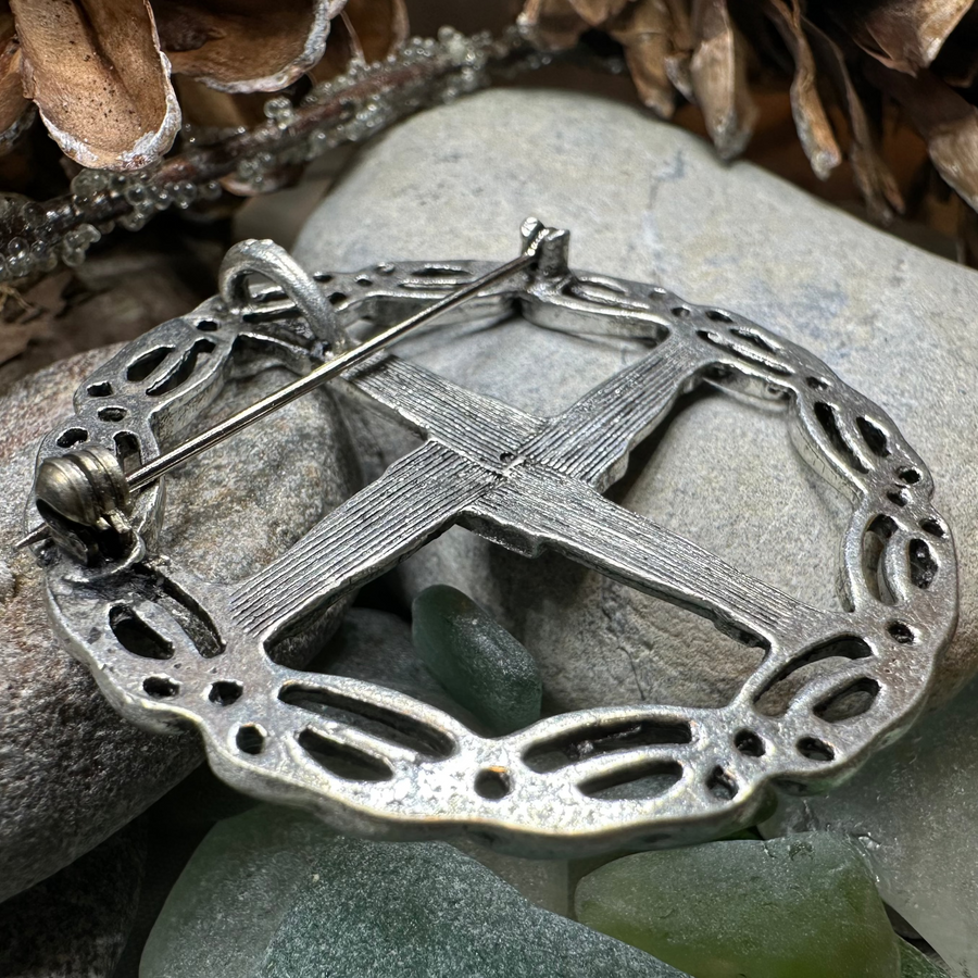 Irish Saint Brigid's Cross Brooch