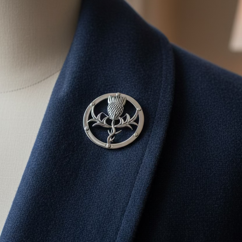 Scotland Thistle Brooch — view 2