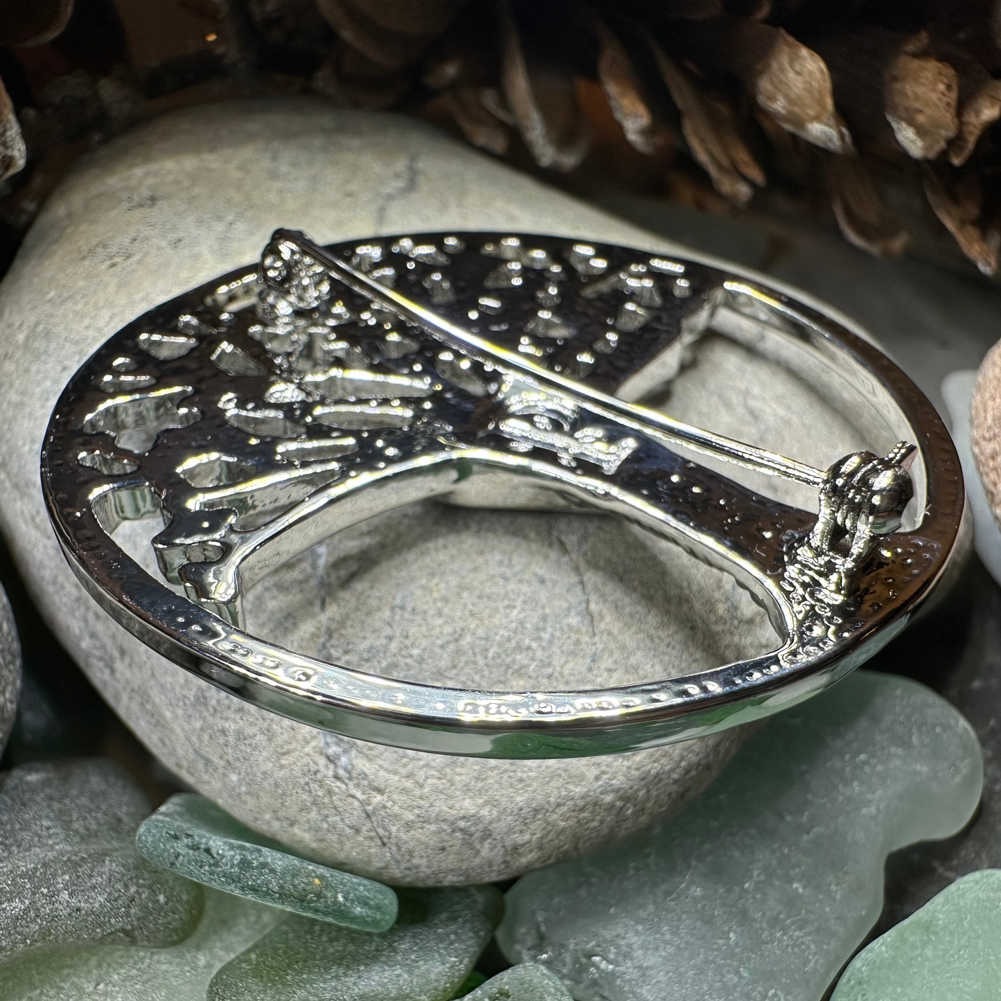 Tree of Life Heart Brooch — view 5