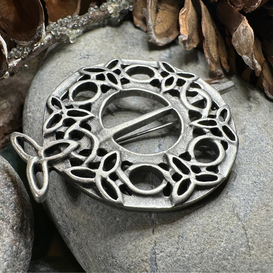 Seven Trinity Knot Brooch