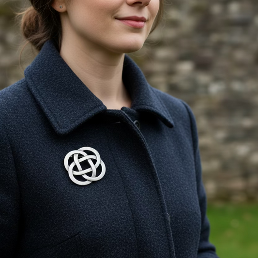 Celtic Dara Knot Brooch