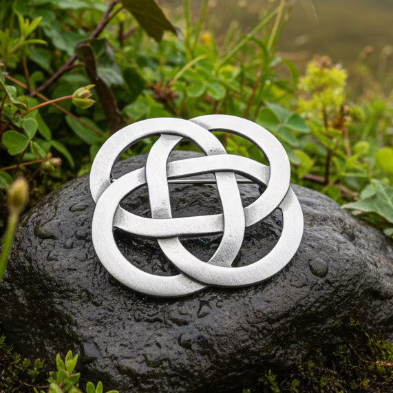 Celtic Dara Knot Brooch — view 7