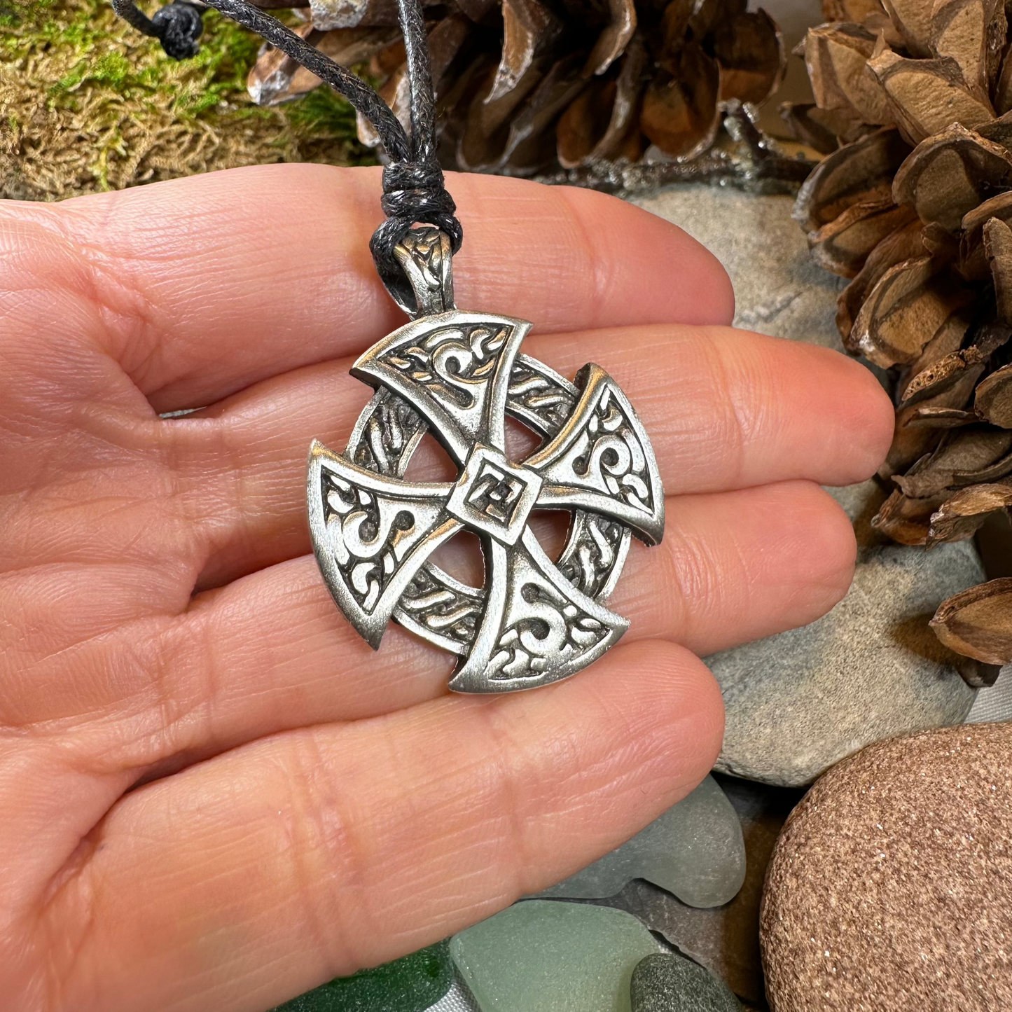 Destiny Celtic Cross Necklace — view 5