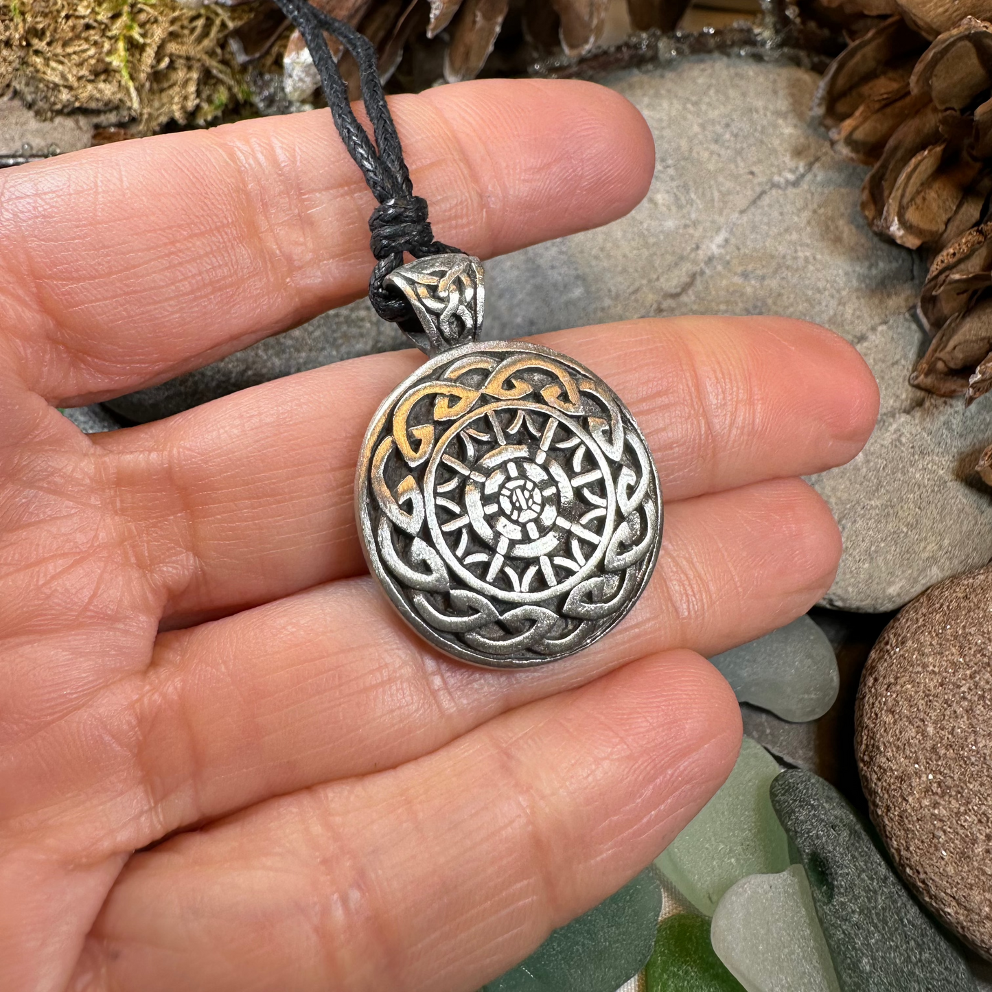 Celtic Eternity Knot Necklace — view 3