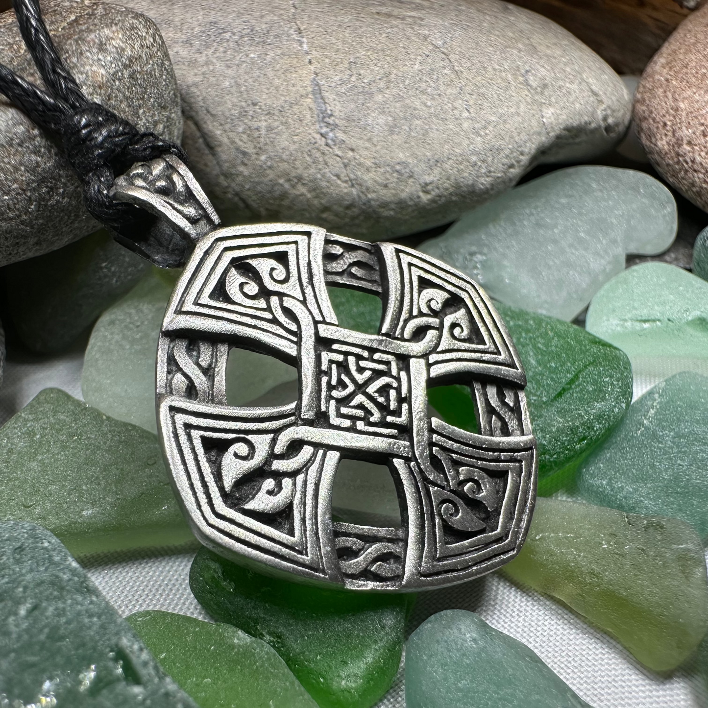 Eternity Celtic Cross Necklace — view 6