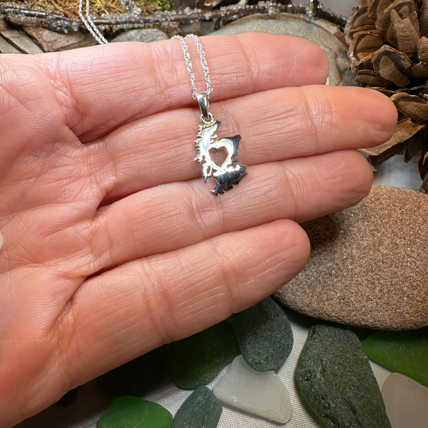 Scotland Map Necklace — view 5