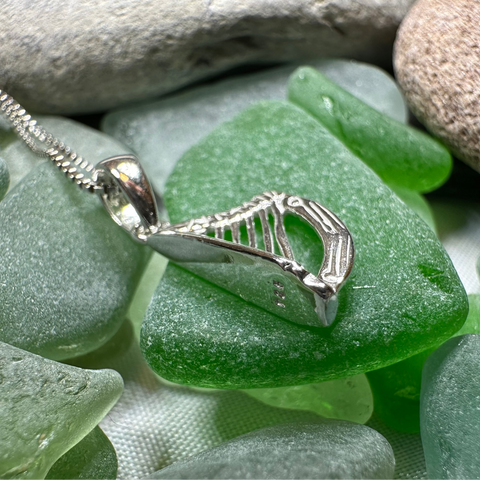 Load image into Gallery viewer, Petite Irish Harp Necklace
