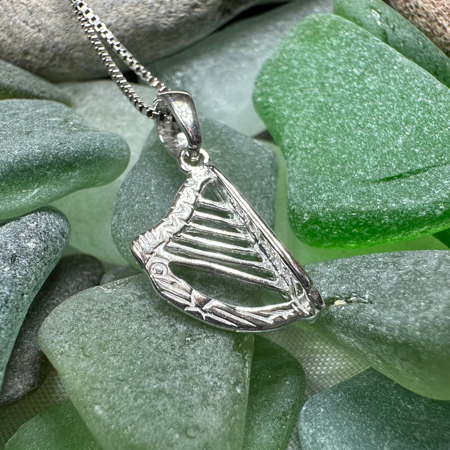 Petite Irish Harp Necklace