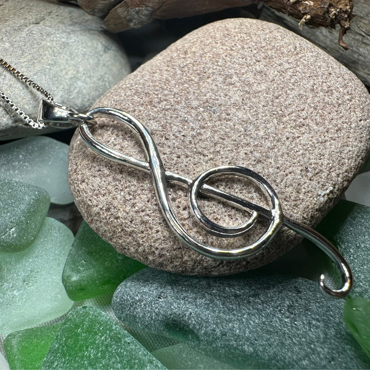 Music Note Artisan Necklace — view 4
