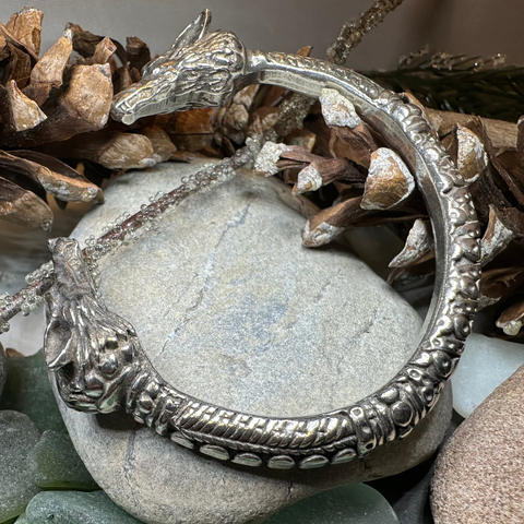Load image into Gallery viewer, Celtic Wolf Torc Bracelet
