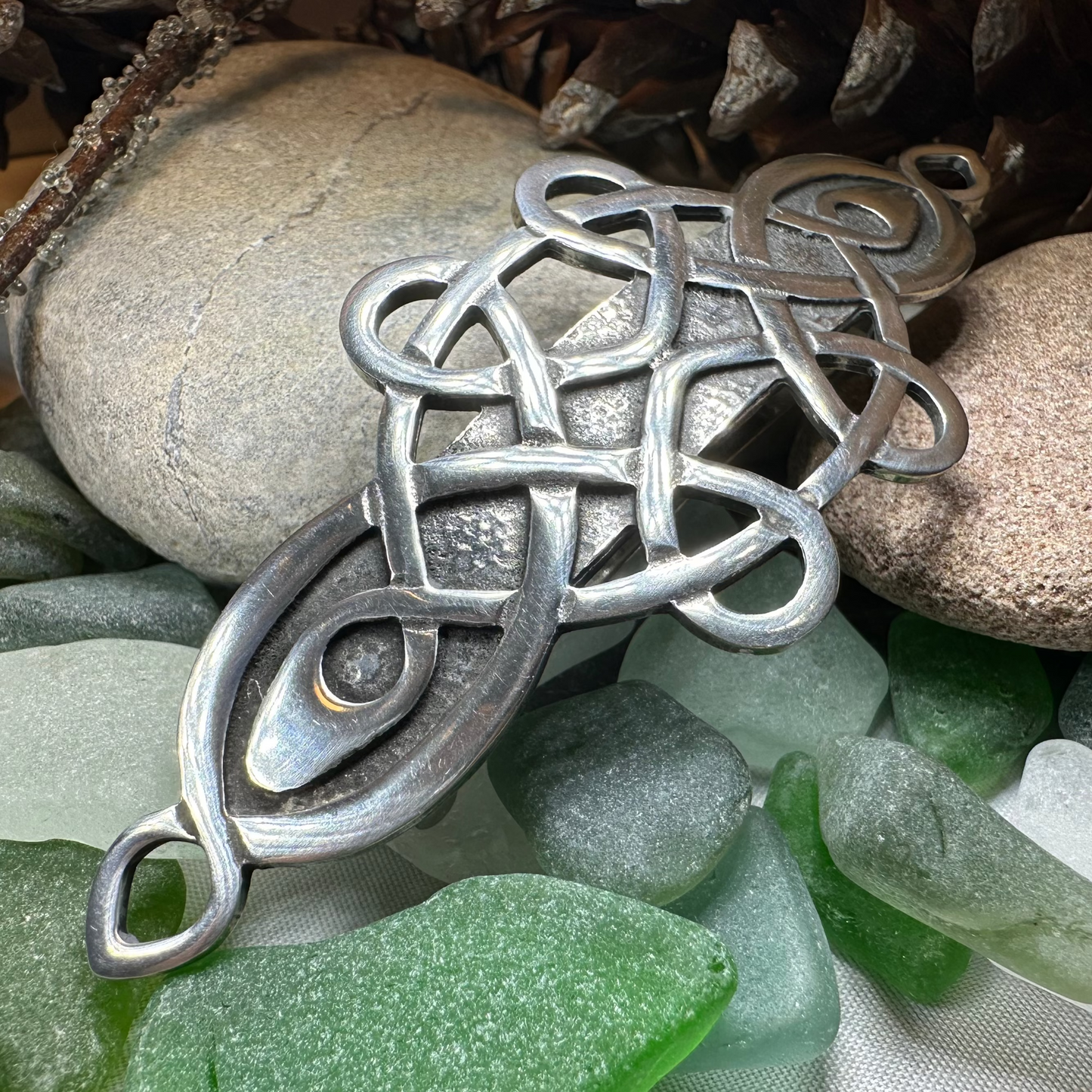 Celtic Love Knot Hair Clip for Women — view 5