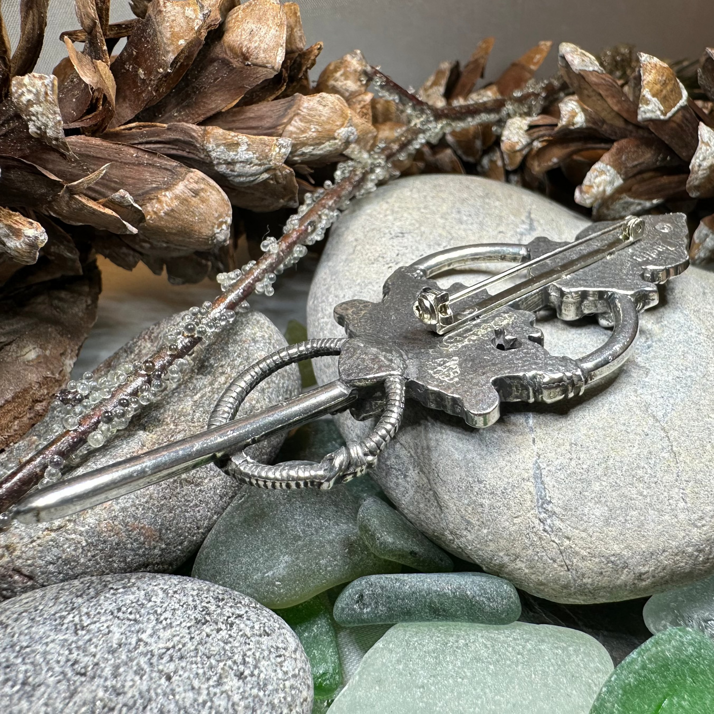 Viking Wolf Celtic Brooch - Handmade in Scotland